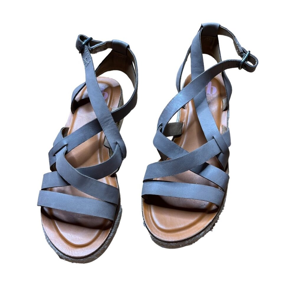 GB Girls Youth Strappy Gray & Brown Sandals Size 6M